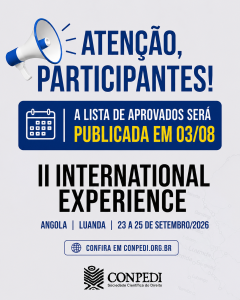 II International Experience Conpedi 2026
